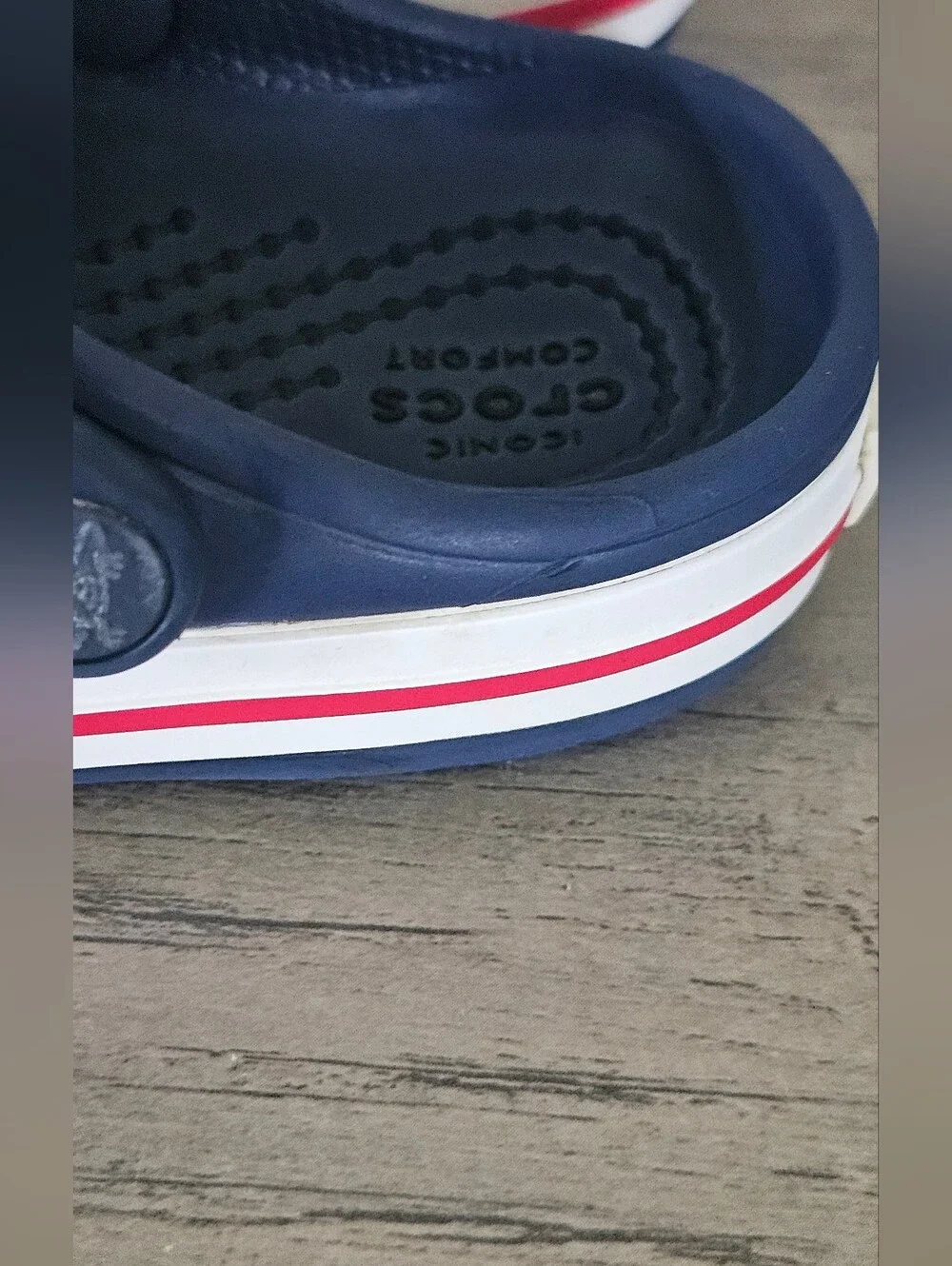 CROCS Kids Navy Blue Clogs with Paw Patrol Charms Toddler C 6 Boy Sandals